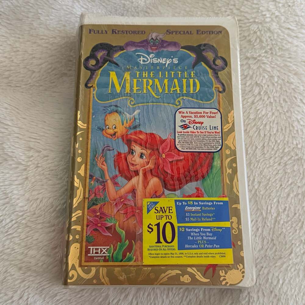 Disney's Masterpiece The Little Mermaid VHS Tape (1998 Special Edition)